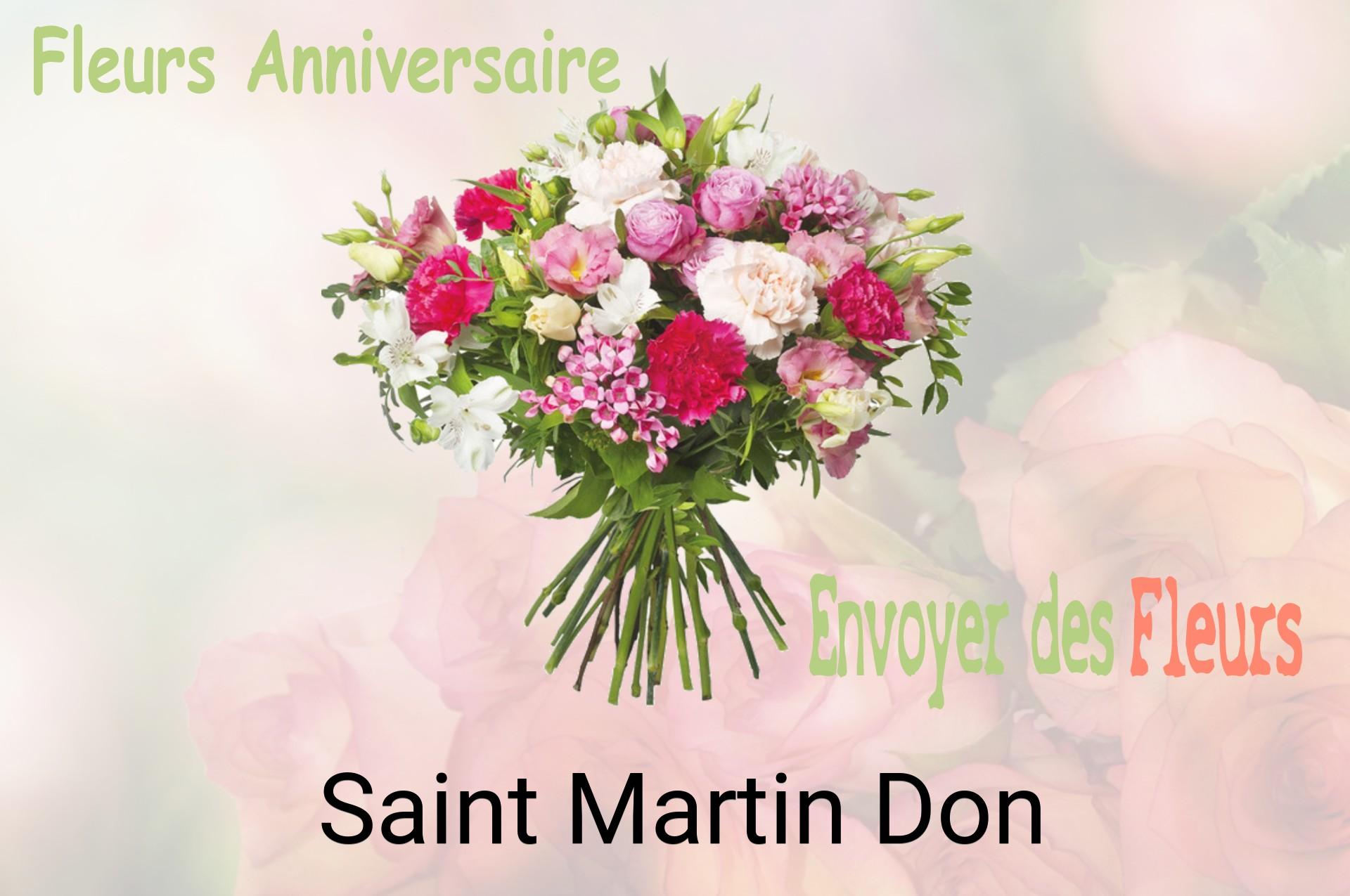 Bouquet de fleurs d’anniversaire livré à Saint-Martin-Don