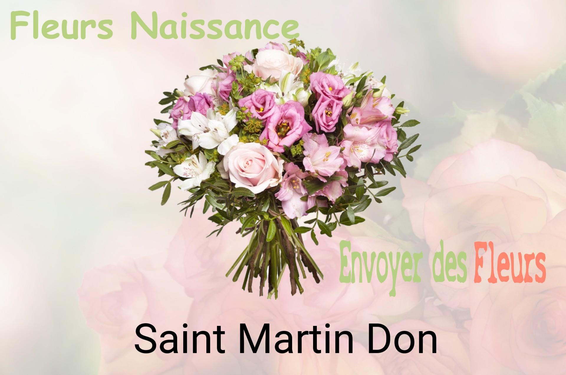 Bouquet de fleurs de naissance livré à Saint-Martin-Don